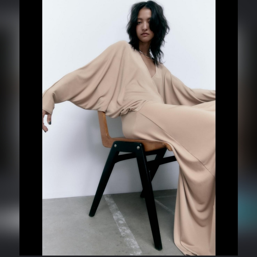 Zara batwing maxi dress